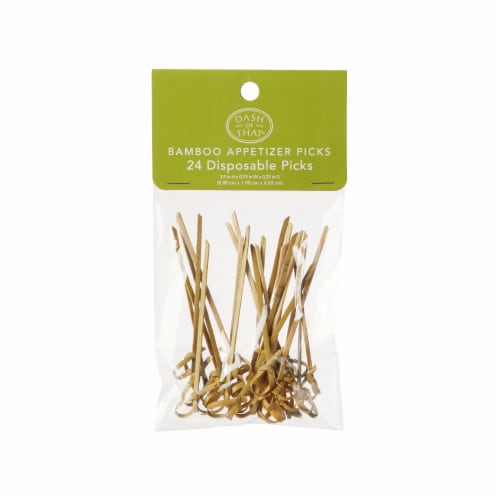 Dash of That® Disposable Bamboo Appetizer Picks Perspective: front