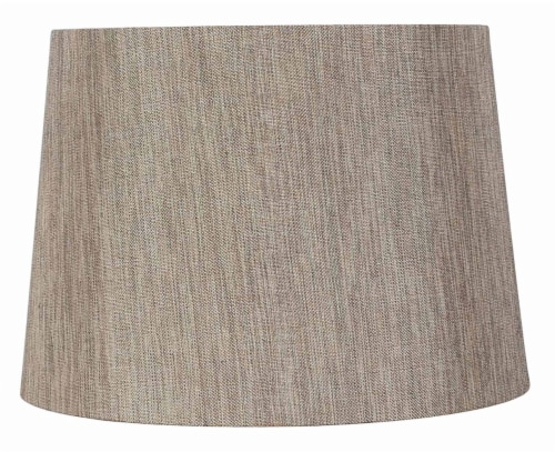HD Designs Drum Lamp Shade - Dark Linen Perspective: front