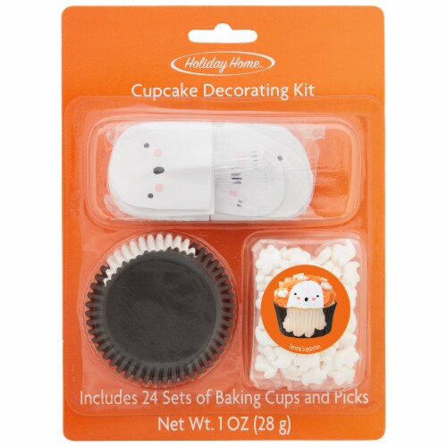 Holiday Home™ Ghost Cupcake Decorating Kit Perspective: front