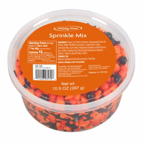 Holiday Home™ Halloween Sprinkles Tube Perspective: front