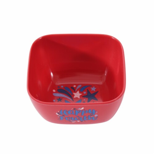 HD Designs Outdoors Happy Fourth Tidbit Bowl Perspective: front