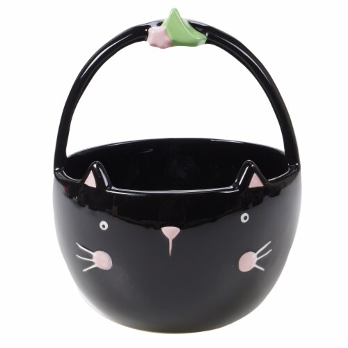 Holiday Home Kitten Candy Basket Perspective: front