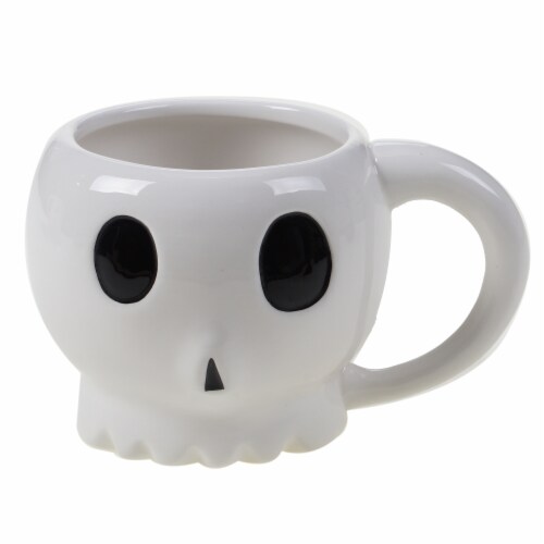 Holiday Home All Hallows Skull Mug - Gray Perspective: front