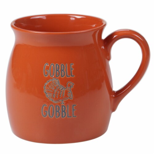 Holiday Home Gobble Gobble Wax Relief Mug Perspective: front