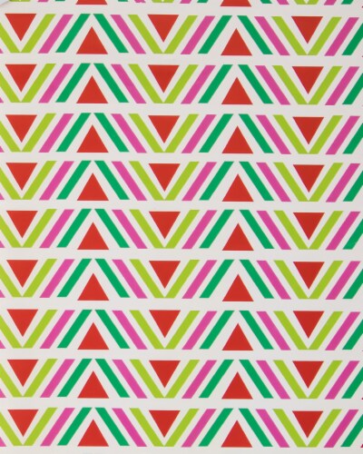 Holiday Home Tree Stripe Wrapping Paper Perspective: front