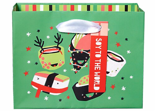 Holiday Home Soy to the World Sushi Gift Bag Perspective: front