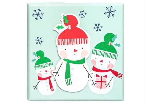 Holiday Home Snowmen Gift Box Perspective: front