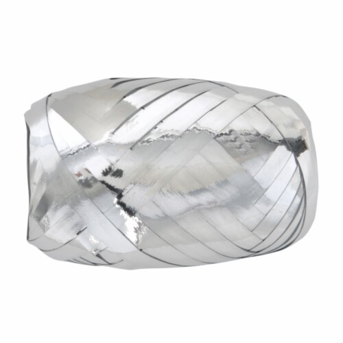 Holiday Home Curling Ribbon - Silver Perspective: front
