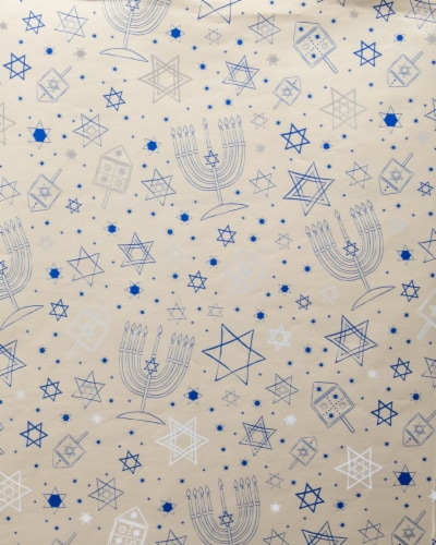 Holiday Home Hanukkah Gift Wrap Perspective: front