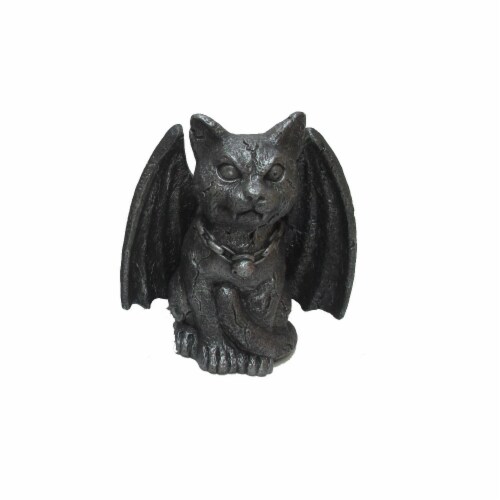 Holiday Home Lighted Gargoyle Cat Perspective: front