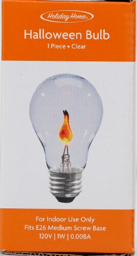 Holiday Home® Halloween 75-Watt E26 Medium Screw Base Light Bulb - Clear Perspective: front