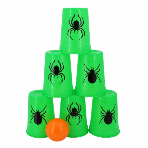 Holiday Home Knock Down Toss Game - Spider Perspective: front