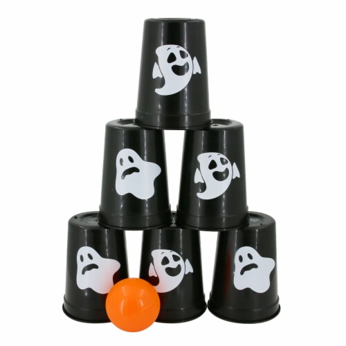Holiday Home Knock Down Toss Game - Ghost Perspective: front