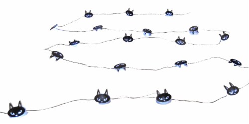 Holiday Home LED 20 Cat Lights - Black Perspective: front