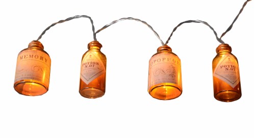 Holiday Home Halloween Potion Bottle LED String Lights Perspective: front