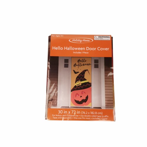 Holiday Home® Hello Halloween Door Cover Perspective: front