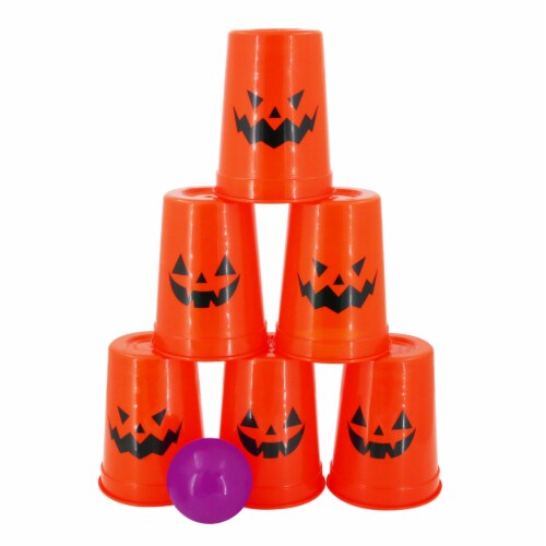 Holiday Home Knock Down Toss Game - Pumpkin Perspective: front