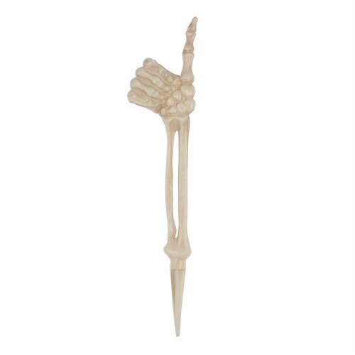 Holiday Home™ Thumbs Up Bone Decoration - White Perspective: front