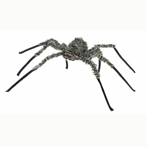 Holiday Home Posable Hairy Spider Decor Perspective: front