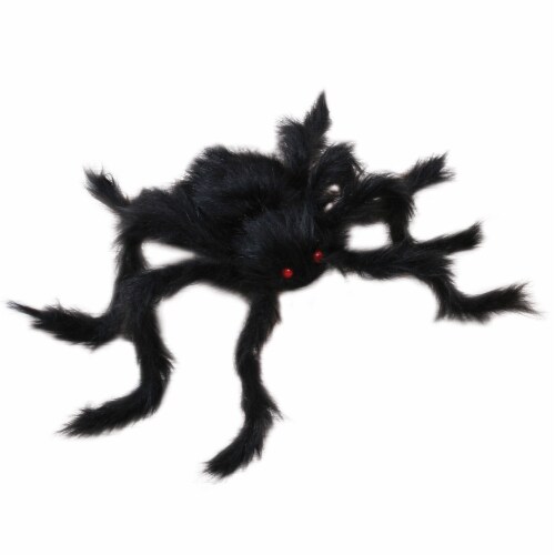 Holiday Home™ Furry Spider - Black Perspective: front