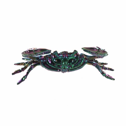 Holiday Home® Crab in Oil Slick Figurine Perspective: front