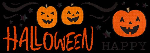 Holiday Home Happy Halloween Wall Art Decor Perspective: front