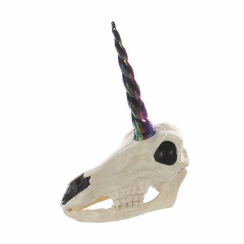 Holiday Home Unicorn Bone Head - White Perspective: front