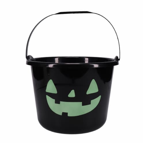 Holiday Home Glow Treat Bucket - Black Perspective: front