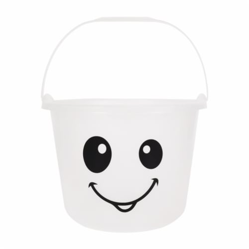 Holiday Home™ Ghost Glow Treat Bucket - White Perspective: front