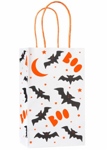 Holiday Home Bats Grab Bags - White/Orange/Black Perspective: front