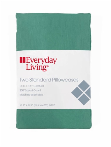 Everyday Living Pillow Case - Green Perspective: front
