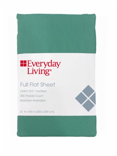 Everyday Living® Flat Sheet - Green Perspective: front