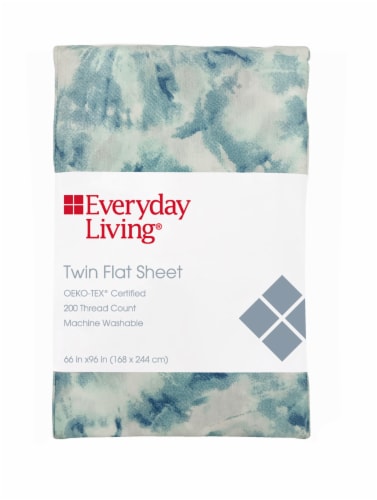 Everyday Living® 200 Thread Count Tie Dye Flat Sheet Perspective: front