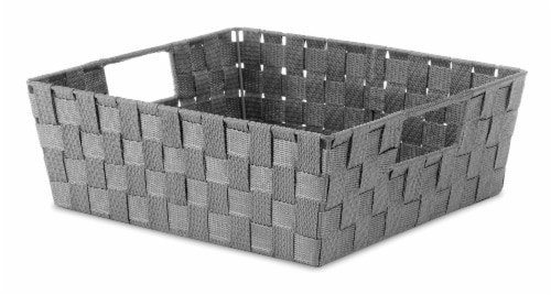 Everyday Living Woven Strap Shelf Tote - Gray Perspective: front