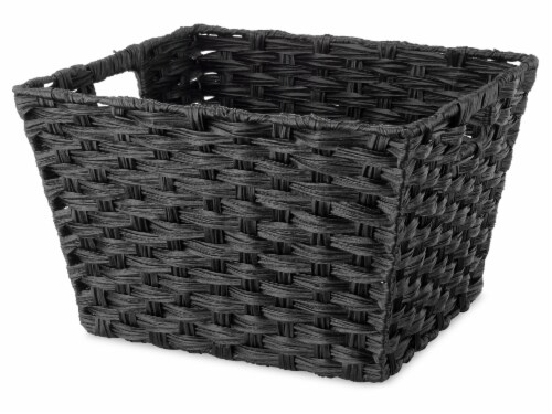 Everyday Living Split Rattique Tote - Black Perspective: front