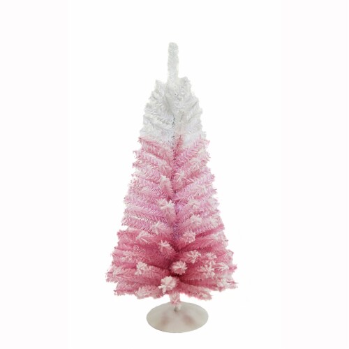Holiday Home Pink Gradient Christmas Tree Perspective: front