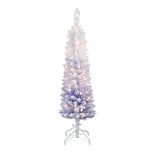 Holiday Home Lavendar Gradient Christmas Tree Perspective: front