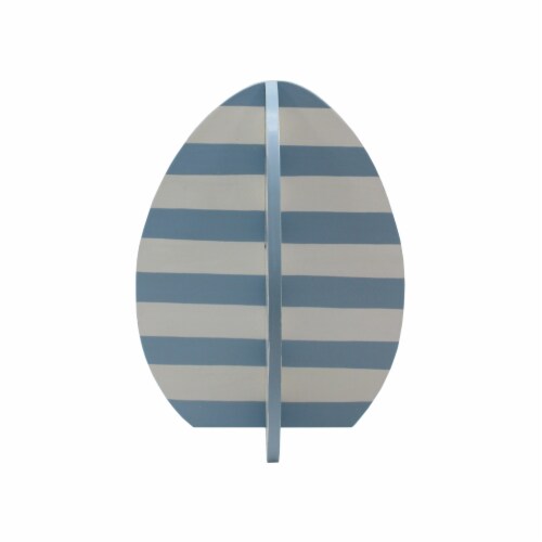Holiday Home Blue Strip Egg Perspective: front
