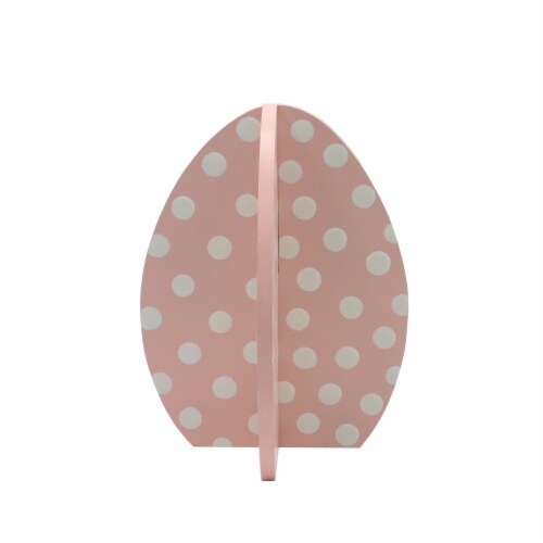 Holiday Home Pink Polka Dot Egg Perspective: front