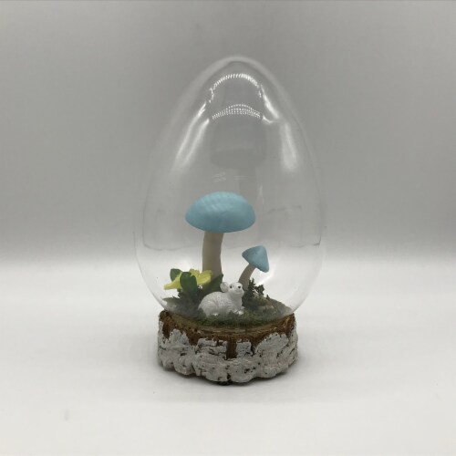 Holiday Home Bunny & Mushroom Egg Dome Perspective: front