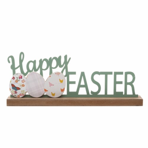 Holiday Home Happy Easter Sign Perspective: front