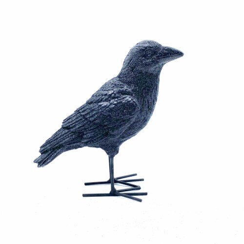 Holiday Home Raven Looking Forward Halloween Decoration Perspective: front