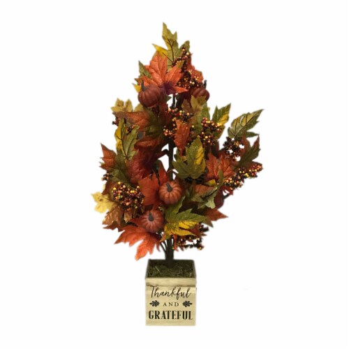 Holiday Home Potted Fall Tree Perspective: front