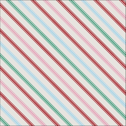 Holiday Home 30" Gift Wrap - Christmas Cane Stripe Perspective: front