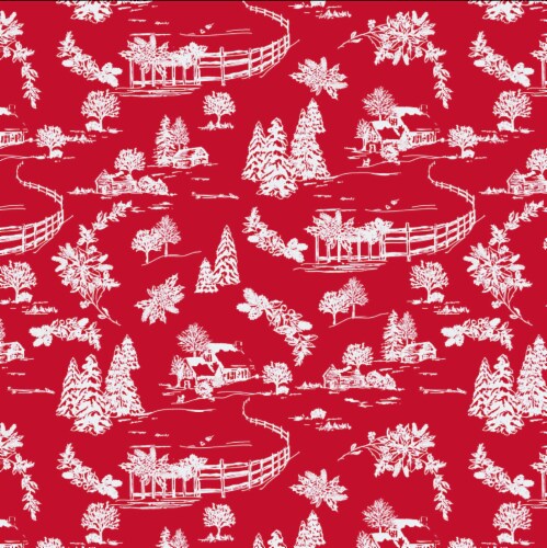 Holiday Home 40" Gift Wrap - Christmas Providence Perspective: front