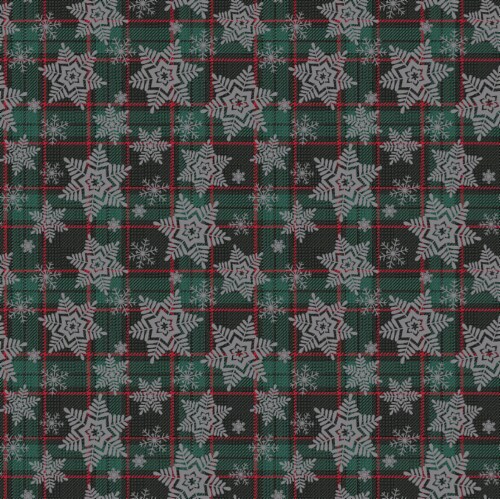 Holiday Home 30" Gift Wrap - Christmas Snowfall Perspective: front