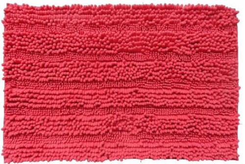 Everyday Living Spaghetti Bath Rug - Hot Coral Perspective: front
