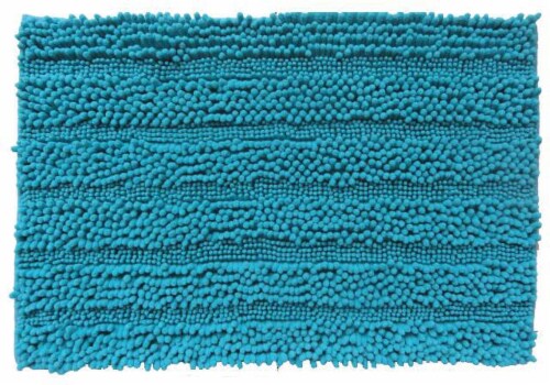 Everyday Living Spaghetti Bath Rug - Peacock Blue Perspective: front