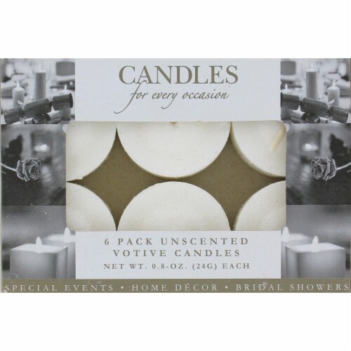 Everyday Living Candles for Every Occasion Unscented Votive Candles - White Perspective: front