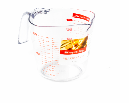 Everyday Living® Plastic Measuring Cup - Clear Perspective: front